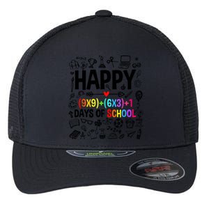 Happy 100 Days Of School Math Formula Flexfit Unipanel Trucker Cap