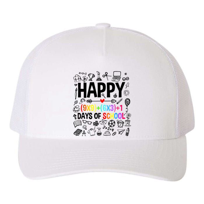 Happy 100 Days Of School Math Formula Yupoong Adult 5-Panel Trucker Hat