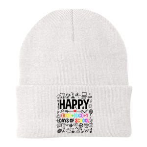 Happy 100 Days Of School Math Formula Knit Cap Winter Beanie