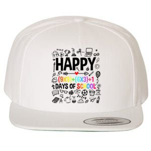 Happy 100 Days Of School Math Formula Wool Snapback Cap