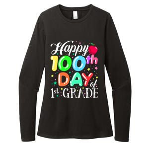 Happy 100Th Day Of First Grade Teacher Or Gift Womens CVC Long Sleeve Shirt