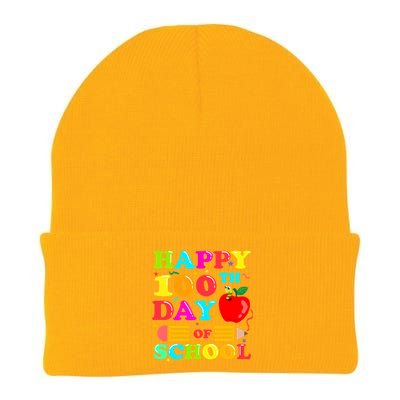 Happy 100th Days Of School Celebration Knit Cap Winter Beanie