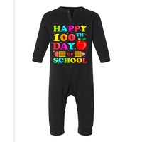 Happy 100th Days Of School Celebration Infant Fleece One Piece