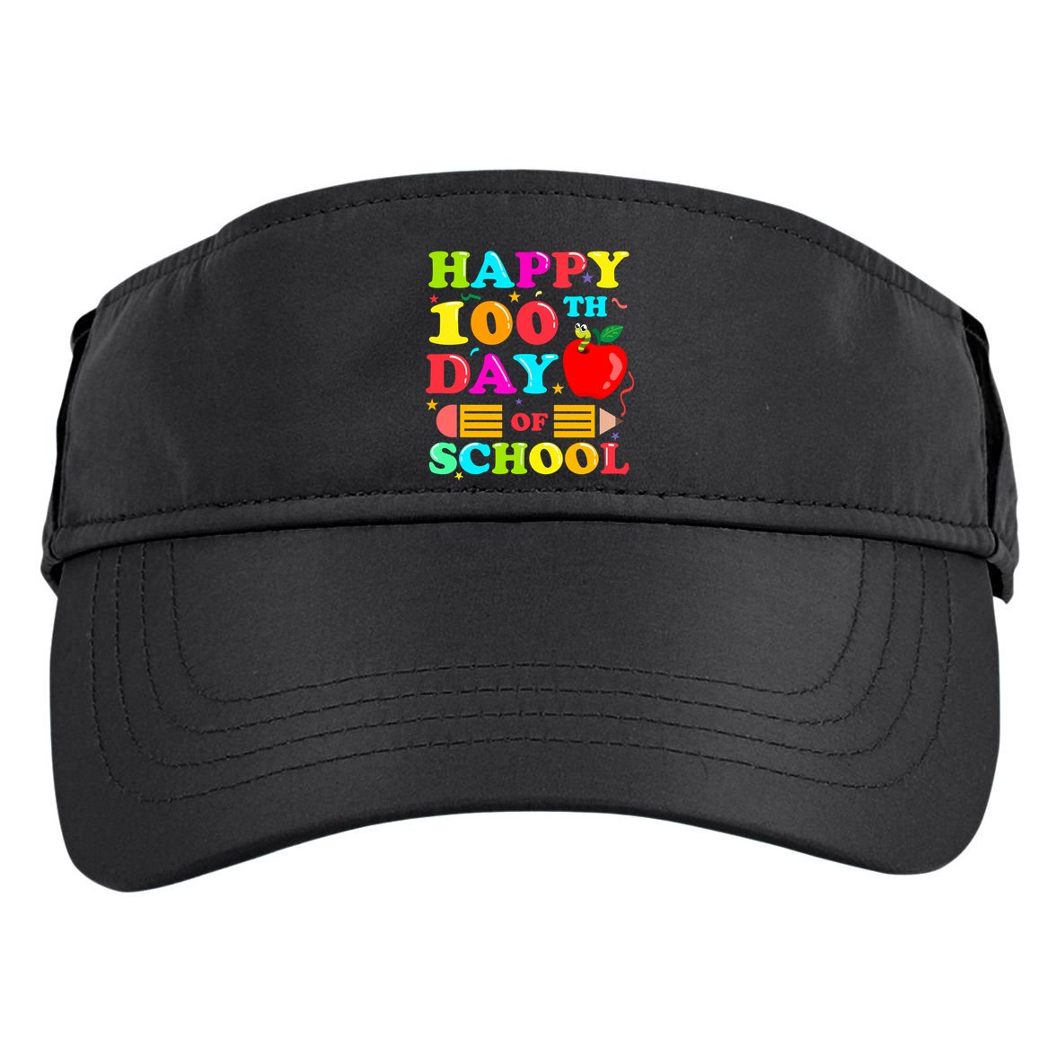 Happy 100th Days Of School Celebration Adult Drive Performance Visor