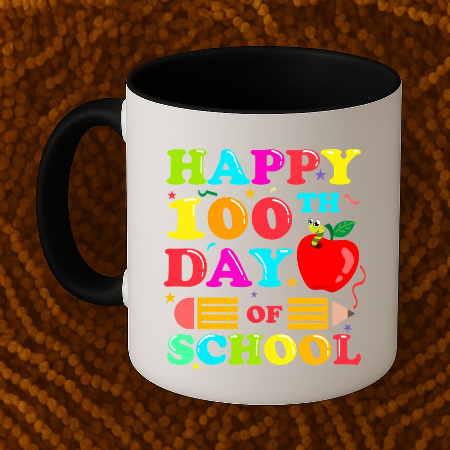 Happy 100th Days Of School Celebration Mug