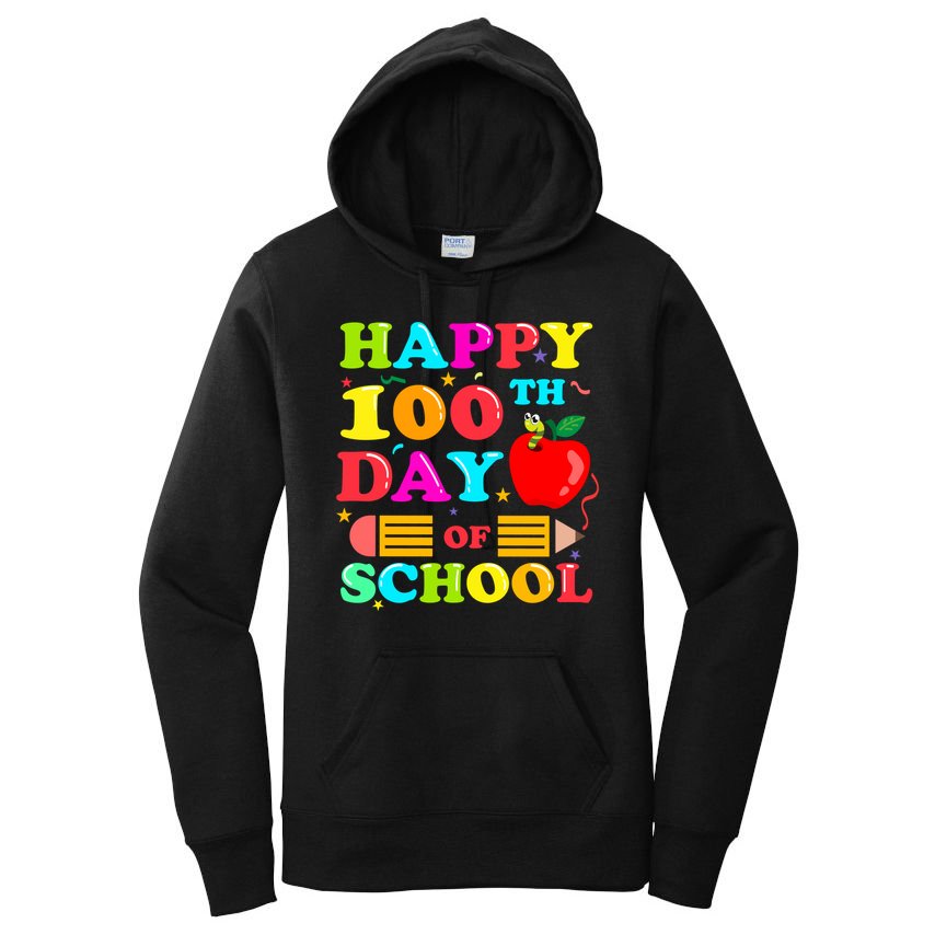 Happy 100th Days Of School Celebration Women's Pullover Hoodie