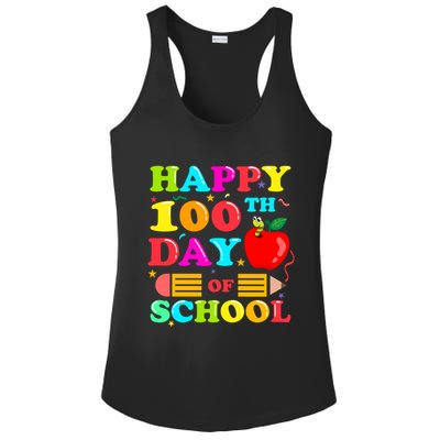 Happy 100th Days Of School Celebration Ladies PosiCharge Competitor Racerback Tank
