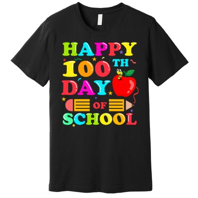 Happy 100th Days Of School Celebration Premium T-Shirt