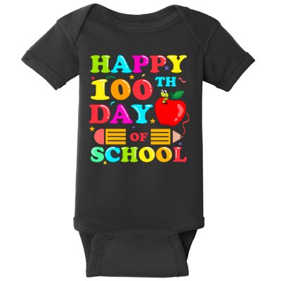 Happy 100th Days Of School Celebration Baby Bodysuit