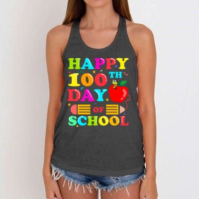 Happy 100th Days Of School Celebration Women's Knotted Racerback Tank