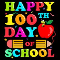 Happy 100th Days Of School Celebration Ladies Long Sleeve Shirt