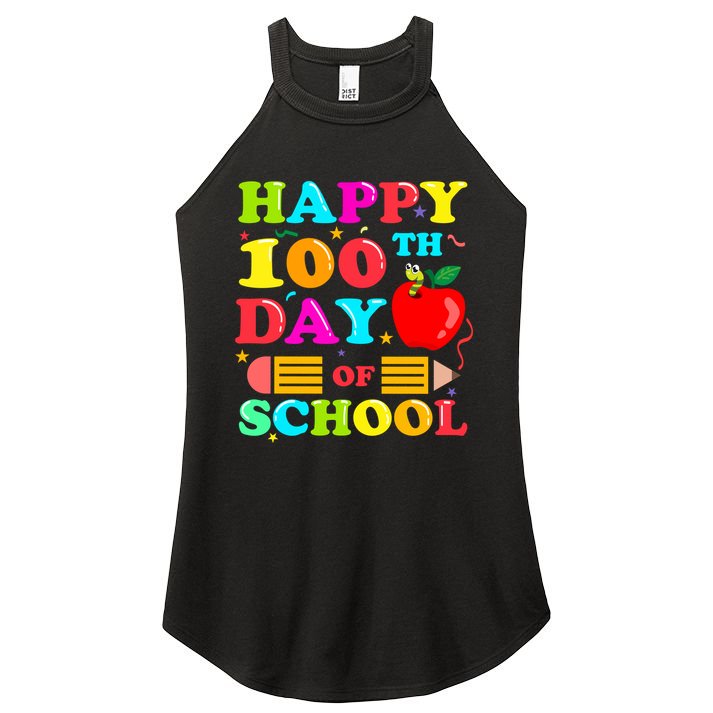 Happy 100th Days Of School Celebration Women's Perfect Tri Rocker Tank