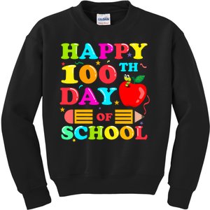 Happy 100th Days Of School Celebration Kids Sweatshirt