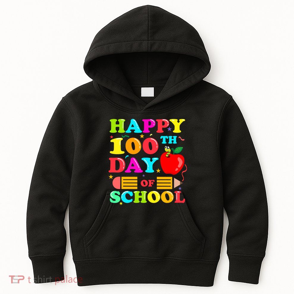 Happy 100th Days Of School Celebration Kids Hoodie