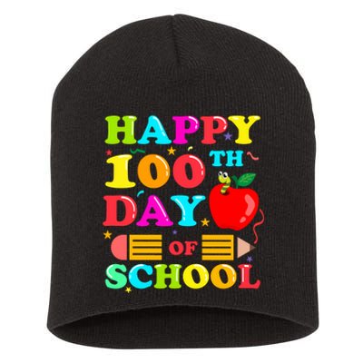 Happy 100th Days Of School Celebration Short Acrylic Beanie