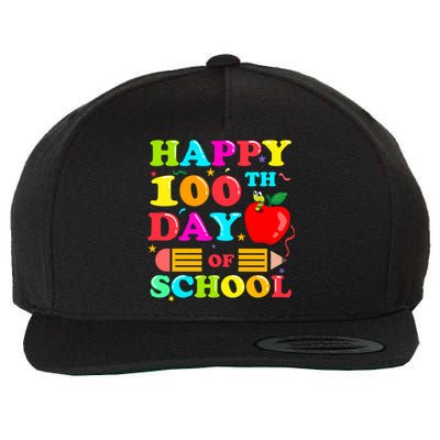 Happy 100th Days Of School Celebration Wool Snapback Cap