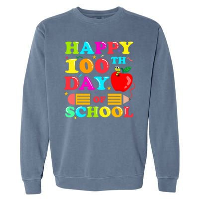 Happy 100th Days Of School Celebration Garment-Dyed Sweatshirt