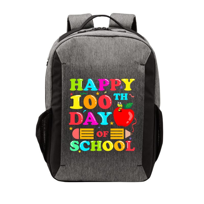 Happy 100th Days Of School Celebration Vector Backpack