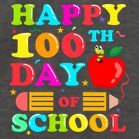 Happy 100th Days Of School Celebration Vector Backpack