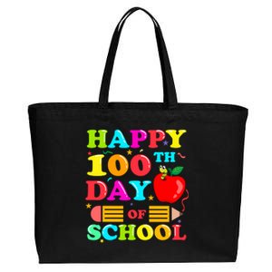 Happy 100th Days Of School Celebration Cotton Canvas Jumbo Tote