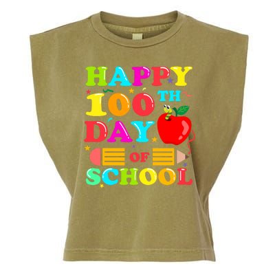 Happy 100th Days Of School Celebration Garment-Dyed Women's Muscle Tee