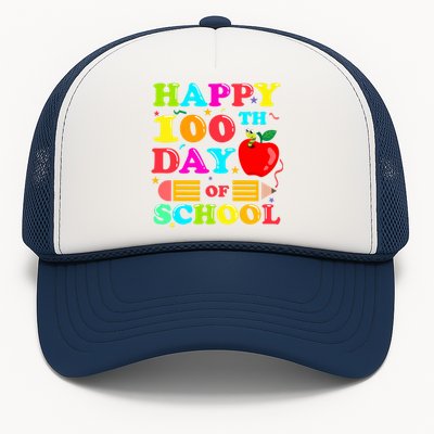 Happy 100th Days Of School Celebration Trucker Hat