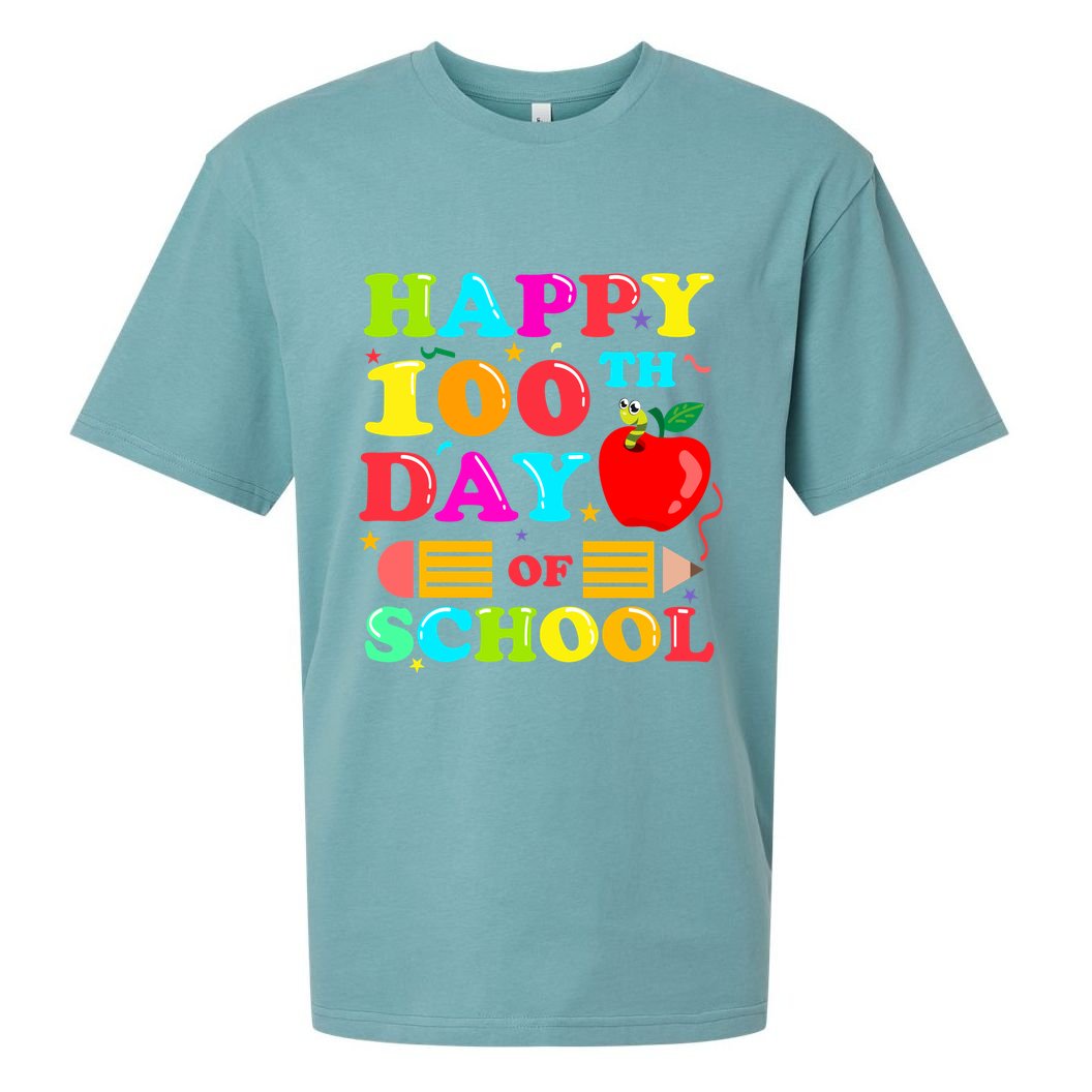 Happy 100th Days Of School Celebration Sueded Cloud Jersey T-Shirt