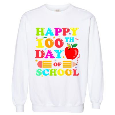 Happy 100th Days Of School Celebration Garment-Dyed Sweatshirt