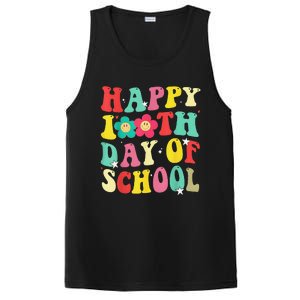 Happy 100th Day Of School Tie Dye Rainbow 100 Days Smarter PosiCharge Competitor Tank