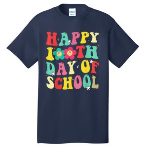 Happy 100th Day Of School Tie Dye Rainbow 100 Days Smarter Tall T-Shirt