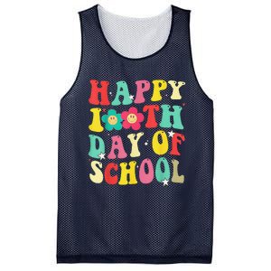 Happy 100th Day Of School Tie Dye Rainbow 100 Days Smarter Mesh Reversible Basketball Jersey Tank