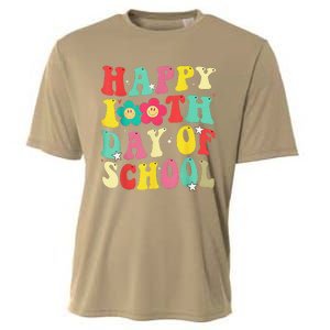 Happy 100th Day Of School Tie Dye Rainbow 100 Days Smarter Cooling Performance Crew T-Shirt