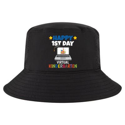 Happy 1st Day Virtual Kindergarten Cool Comfort Performance Bucket Hat