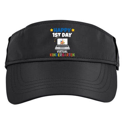 Happy 1st Day Virtual Kindergarten Adult Drive Performance Visor