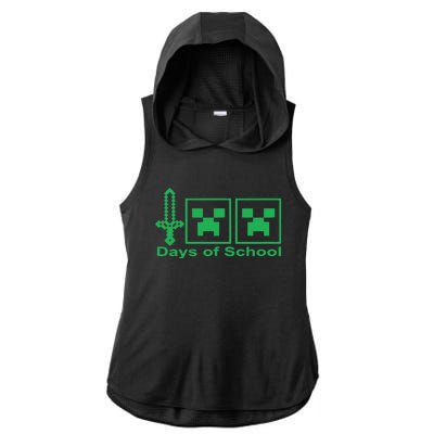 Happy 100 Days Of School Tee, School Day Ladies PosiCharge Tri-Blend Wicking Draft Hoodie Tank