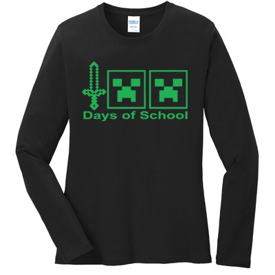 Happy 100 Days Of School Tee, School Day Ladies Long Sleeve Shirt