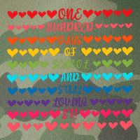Hearts 100 Days Of School And Still Loving It Legacy Tie Dye Trucker Hat