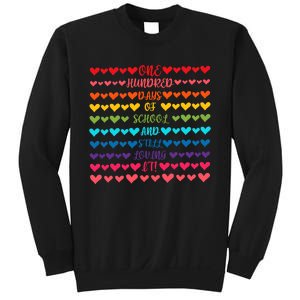 Hearts 100 Days Of School And Still Loving It Sweatshirt