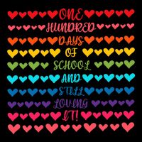Hearts 100 Days Of School And Still Loving It 16 in Basic Backpack