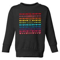 Hearts 100 Days Of School And Still Loving It Toddler Sweatshirt