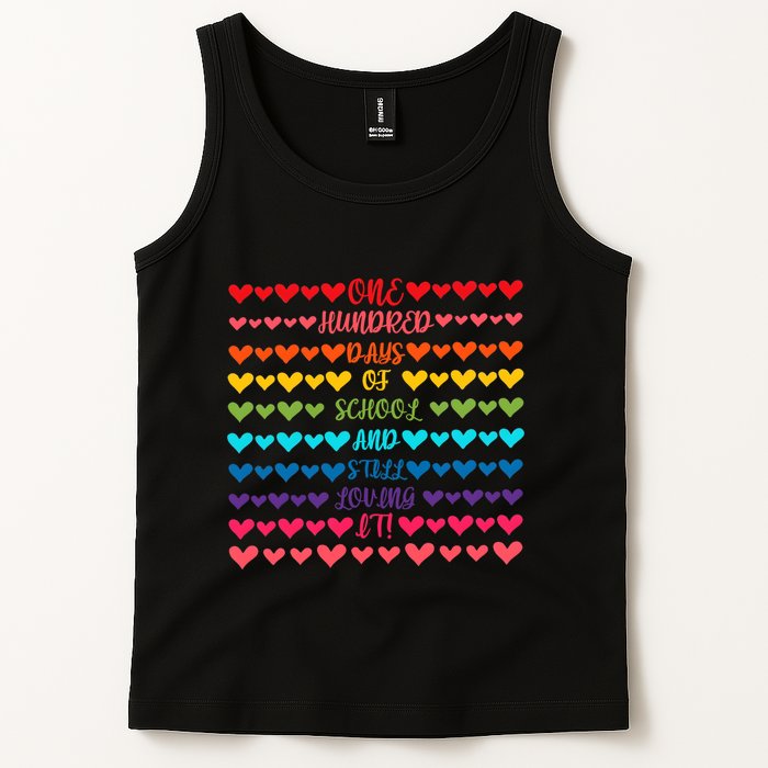 Hearts 100 Days Of School And Still Loving It Tank Top