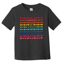 Hearts 100 Days Of School And Still Loving It Toddler T-Shirt