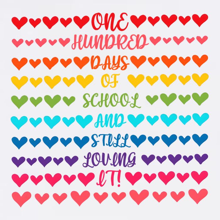 Hearts 100 Days Of School And Still Loving It Garment-Dyed Sweatshirt