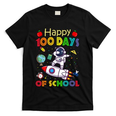 Happy 100 Days Of School Astronaut Outer Space Kids Child T-Shirt