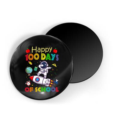 Happy 100 Days Of School Astronaut Outer Space Kids Child Magnet