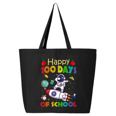 Happy 100 Days Of School Astronaut Outer Space Kids Child 25L Jumbo Tote