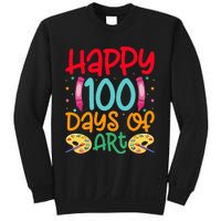 Happy 100 Days Of Art School Teachers Sweatshirt