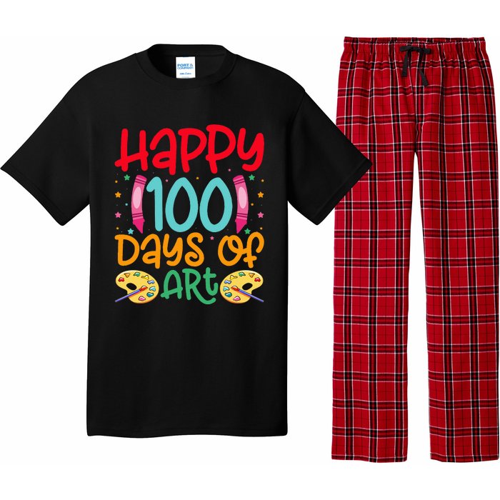 Happy 100 Days Of Art School Teachers Pajama Set