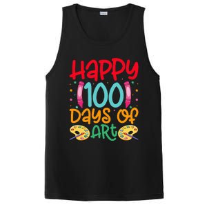 Happy 100 Days Of Art School Teachers PosiCharge Competitor Tank