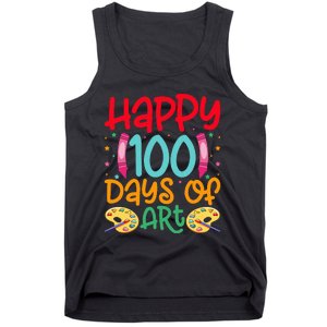 Happy 100 Days Of Art School Teachers Tank Top